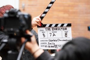 Picture of a movie clapperboard