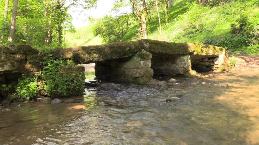 Stone bridge over a ford