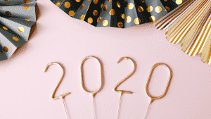 Banner with 2020