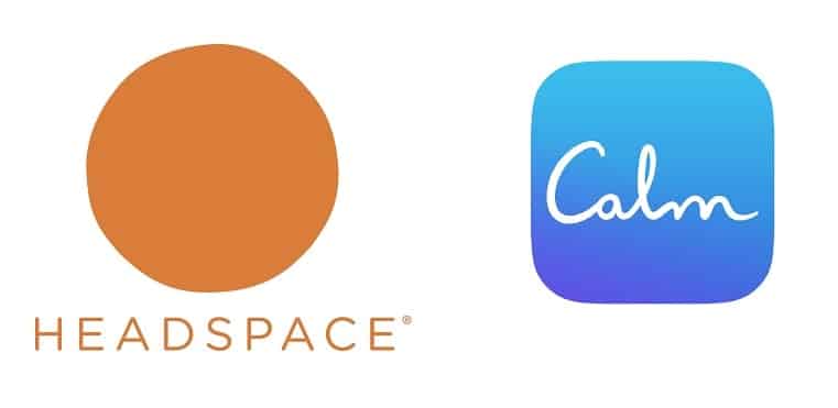 Headspace & Calm Logos