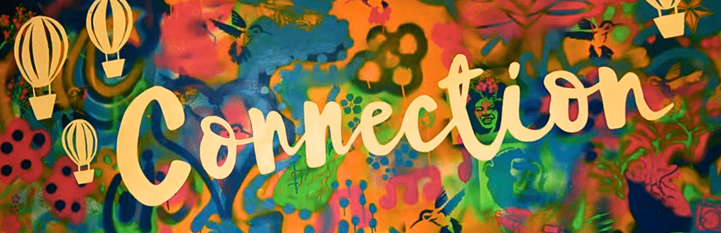 Connection mural at Wellbridge House